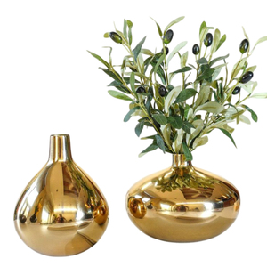 High Quality Coastal Modern Gold Metal Handmade Iron Flower Vase Pots <b>for</b> Home Decor and Weddings Wholesale - Product Image 2