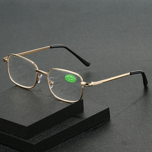 <span class=keywords><strong>Lunettes</strong></span> <span class=keywords><strong>de</strong></span> lecture presbytes couleur or 18 carats personnalisées bon marché montures en métal verre véritable <span class=keywords><strong>lunettes</strong></span> <span class=keywords><strong>de</strong></span> lecture verres en cristal lecteurs <span class=keywords><strong>lunettes</strong></span> unisexe - Product Image 1
