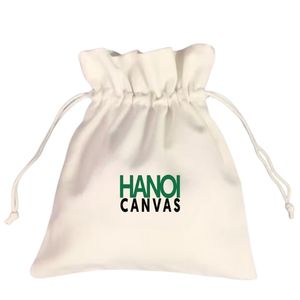 Bolsa cosmética de lona de algodón de calidad superior, bonito estilo ecológico con impresión de logotipo personalizado, cierre de cadena de moda BSCI Vietnam - Product Image 4