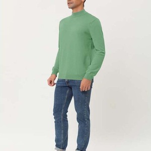 100%Cotton Latest Designs Round Neck Sweaters <b>Long</b> Sleeve <b>Men's</b> Breathable Sweater <b>For</b> Winter Use Knitted Solid Color Sportswear - Product Image 4