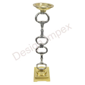 Silver and Gold Outstanding <b>Candle</b> Stand New Arrival Cast Aluminium Horse <b>Shoe</b> <b>Candle</b> Holders Set Available in 3 Different Sizes - Product Image 2