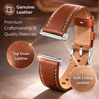 Nouveaux bracelets de montre en cuir pour hommes 2026, bracelets de montre en cuir de luxe portables pour Huawei GT5