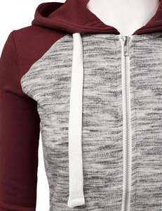 Sweat-shirts à capuche pour femmes, couleur personnalisée, automne, 100% polyester, prix bas, fermeture éclair, haute qualité, vente en gros, séchage rapide - Product Image 4