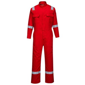 Overol de algodón 100% uniforme de trabajo de seguridad reflectante con cremallera overol antiestático FR overol - Product Image 3