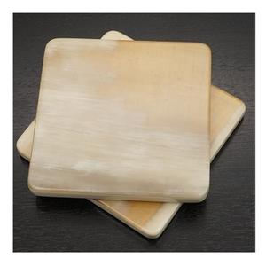 Nice Quality Buffalo Horn coaster for Home Restaurant Coasters Set of 4 with Natural Horn Colour and at Best <b>Polished</b> - Product Image 6