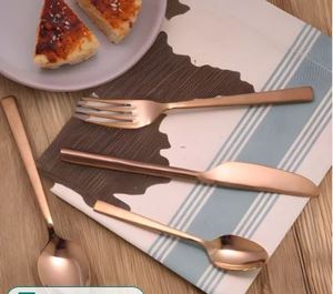 Chất lượng tốt Thiết lập dao kéo thép không gỉ dao hoàn hảo cho quà tặng và đám cưới ngã ba dao và muỗng đặt cho nhà - Product Image 3