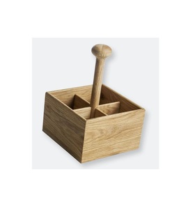 Porte-couverts en bois de qualité créative design fantastique porte-couverts à 3 sections pour accessoires de cuisine et de table au meilleur prix - Product Image 6