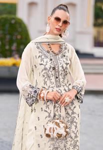 Rayón bordado con encaje Naznin Dupatta Ready-Made Party Salwar Kameez Colección de trajes para adultos - Product Image 6