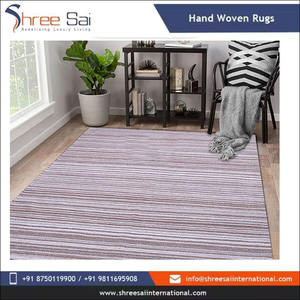 Tapis tissé durable et élégant pour la maison, le salon, la chambre à coucher et le bureau Tapis doux et confortables fabriqués à la main - Product Image 3