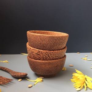 Cuenco pequeño de madera de Coco para servir comida y catering precio más barato cuencos de madera de coco personalización aceptar - Product Image 6