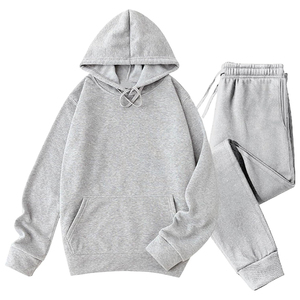 Conjunto Deportivo Unisex con Capucha, Cálido para Invierno, Traje para Correr, Informal, Ecológico, Tallas Grandes, Ropa Deportiva de 2 Piezas, OEM - Product Image 1