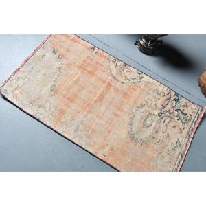 Tapis turc en laine de 21x37 pieds, tapis à tissage plat orange beige, motif patchwork, support en latex pour décorations de salon - Product Image 4