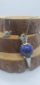 Haute qualité Lapis Lazuli cristal chaîne à facettes radiesthésie pendule pour la guérison énergie positive pierre précieuse Figurine pierre Souvenir - Product Image 6