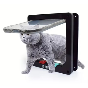 Rabat intérieur <span class=keywords><strong>automatique</strong></span> en PVC <span class=keywords><strong>pour</strong></span> animaux de compagnie, porte <span class=keywords><strong>pour</strong></span> chiens et chats, verrouillage magnétique à 4 voies <span class=keywords><strong>pour</strong></span> la maison, <span class=keywords><strong>pour</strong></span> chiots et chatons - Product Image 4