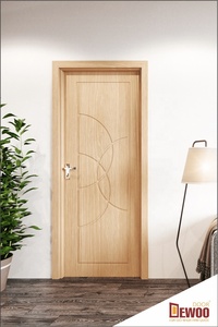Porte en PVC moderne de haute qualité WPC bois composite étanche actionné manuellement prix compétitif fabrication du Vietnam pour - Product Image 4