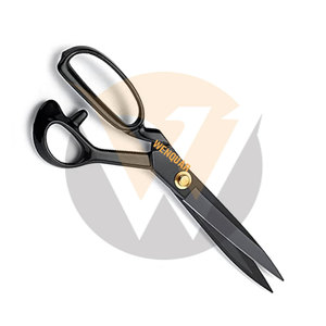 Ciseaux à tissu à poignée noire Ciseaux de tailleur de 10 pouces pour couper les vêtements et les ciseaux à tissu robuste en cuir Lames en acier tranchantes - Product Image 4