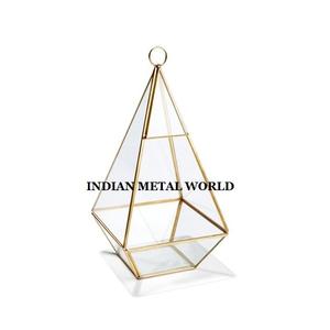 Support de lanterne en métal et en verre design de luxe, bougeoir suspendu intérieur et extérieur au prix le plus bas - Product Image 3