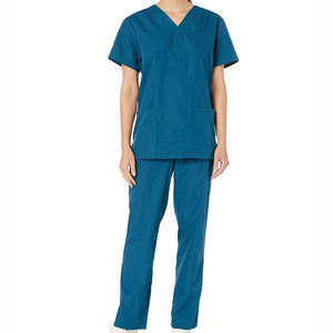 Vente en gros d'uniformes unisexes 100% coton Ensembles personnalisés médecin et infirmière Conception de Offre Spéciale anti-rides à 5 poches - Product Image 3