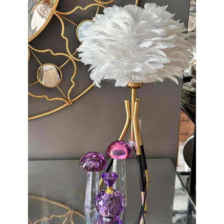 Lampshade Feather White