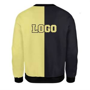 Custom LOGO Premium Multicolor <b>Fleece</b> <b>Sweatshirt</b> Modern Color Block Design Soft Cotton Blend Warm Winter Eco-Friendly Unisex - Product Image 2