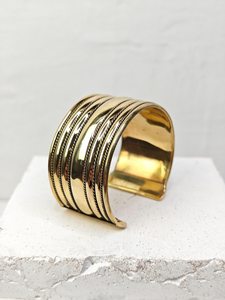 Brazalete de latón crudo de 69mm, brazalete de incrustaciones, brazalete de canal en blanco, pulsera ancha hecha a mano, latón crudo - Product Image 3