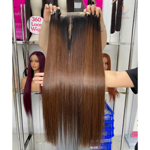 Extensions de cheveux humains Remy vietnamiens de haute qualité Styles chauds faisceaux droits d'os avec fermeture à lacet toutes les longueurs - Product Image 1