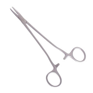 Tijeras quirúrgicas manuales alemanas de 6,5 \ "y portaagujas con acabado de arena con fórceps quirúrgicos de carburo de tungsteno de acero inoxidable - Product Image 1