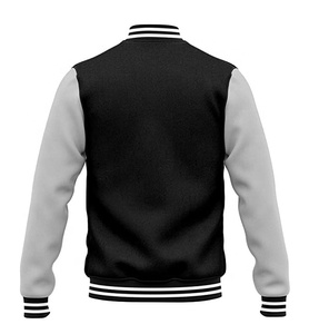 2026 chaquetas universitarias cálidas de invierno al por mayor con mangas de cuero chaquetas de bombardero universitarias bordadas personalizadas para hombres y mujeres - Product Image 2