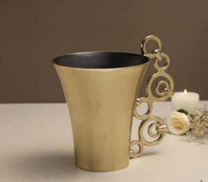 Contemporary Metal <b>Vases</b> Distinctive Designs for Chic Interiors Bold and Beautiful <b>Unique</b> Design Metal <b>Vases</b> - Product Image 4