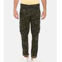 Pantalon cargo camouflage pour homme, taille mi-haute, en coton, infroissable, respirant, longueur genou, style workwear avec poches, pantalon utilitaire