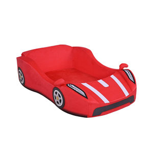 Lit d'enfant en mousse souple rouge moderne pour voiture de course, meubles de salle de jeux pour tout-petits, literie pour chambre d'enfant, garderie - Product Image 3