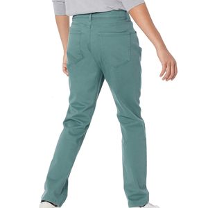 Premium hommes classique coupe droite coton jean pantalon nouveau Style taille moyenne mince élégant Stretch Design décontracté tenue quotidienne toile - Product Image 3