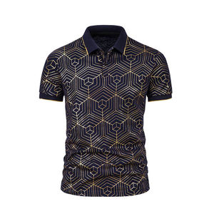 100% Cotton Men's New Style for <b>Polo</b> Shirts High Quality Breathable Casual Solid Pattern Custom Logo Design - Product Image 4