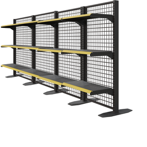 Estante de Exhibición Desmontable Moderno Personalizado para Supermercado, Estante de Metal con Soporte, Estante de Exhibición Independiente con Recubrimiento en Polvo - Product Image 1