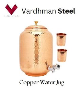 Articles à succès 2025 : Carafe en cuivre, stimulez votre bien-être à chaque gorgée, pichet en cuivre, récipient à eau, carafe à boire - Product Image 4