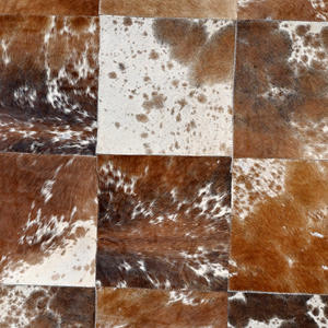 พรมหนังแท้แบบต่อผ้า |   พรมหนังวัวทำมือแบบ OEM - Product Image 2