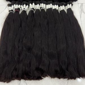 วัสดุผมมนุษย์แท้ธรรมชาติสีดำล้วนสำหรับทำสีผมจากเวียดนาม - Product Image 5