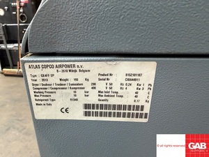 Compresor de aire de tornillo rotativo ATLAS COPCO GX4FF EP con secador integrado en venta - Compresor de aire económico - Product Image 6