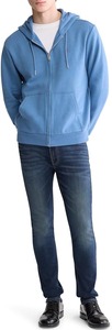 Gray Color Custom Design Embroidery Logo 100% Cotton French Terry Breathable Design <b>Men</b> <b>Zipper</b> <b>Hoodie</b> Comfortable Size - Product Image 3
