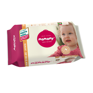 Top nouveau 100% naturel 80 pièces lingettes humides Mamamy Tropical Non-tissé bébés nettoyage bébé lingettes fibres rayonne lingettes humides - Product Image 5