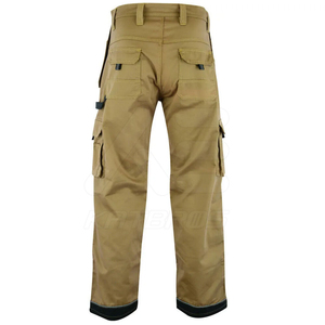 Vente en gros de pantalons cargo personnalisés pour hommes 100% coton vêtements de rue avec fermeture éclair frontale plate braguette teint uni OEM service disponible - Product Image 3