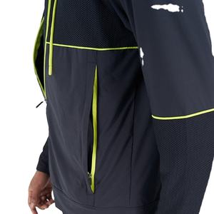 Sweat-shirt d'hiver zippé pour homme 2026, très vendu, avec capuche à cordon de serrage, panneaux en maille respirante, motif brodé, 100 % coton - Product Image 6