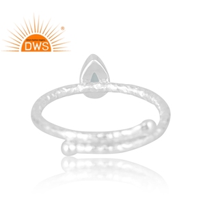 Anillo de Plata de Ley 925 Hecho a Mano con Cristal de Cuarzo Natural, Joyería Personalizada para Mujer, Regalo para Ella - Product Image 2