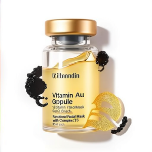 Masque en feuille d'or à la vitamine, 10 feuilles - Masque facial fonctionnel avec complexe V9, 35 ml chacune - Product Image 2
