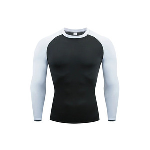 Sublimación personalizada para hombre para entrenamiento de lucha Rash Guard Plain Blank 100 Sublimación 100% Poliéster Rash Guard - Product Image 5