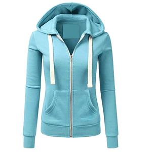 2026 New Arrival Autumn/Winter Women's 100% Cotton Canvas Hoodies Eco-Friendly Breathable Oversized Plus Size Factory-Made Solid - Product Image 3