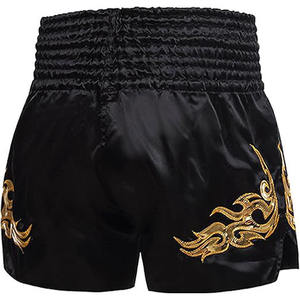 Women's Retro Kickboxing Shorts with Sublimation & Embroidery Factory Direct Custom Logo Cheap Price Martial Arts Wear - Product Image 5