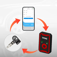 Sensor TPMS programable universal de 4 piezas 2 en 1 de alta calidad y herramienta de 1 pieza | Frecuencia dual