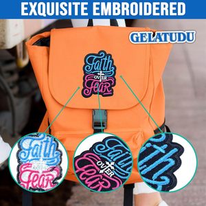 Foi sur la peur croix Patch 3 pouces chrétien religieux jésus Bible verset fer sur/coudre sur broderie tissu appliques patchs - Product Image 5