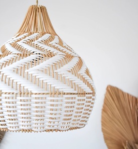 Handmade Rattan Pendant <b>Light</b> Boho Chandelier - Product Image 2